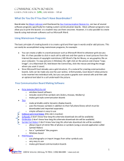 Communication Boards What Do You Do If You Don`t Have