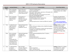 Extended Course Schedule - Indiana University Bloomington