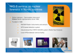 NKS-B seminar on nuclear forensics in Nordic countries