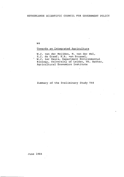 Towards an Integrated Agriculture