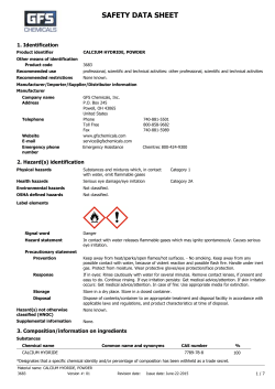 MSDS - GFS Chemicals