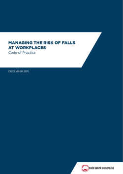 managing the risk of falls at workplaces