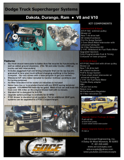 Dodge Truck Supercharger Systems Dakota, Durango, Ram V8 and