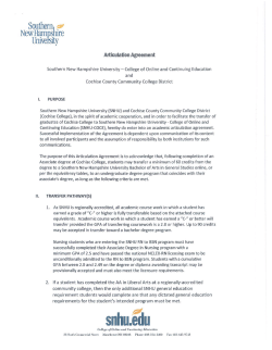Southern New Hampshire University Agreement