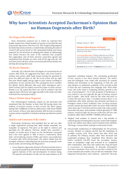 Why have Scientists Accepted Zuckerman`s