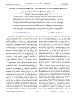 Stochastic Proofreading Mechanism Alleviates Crosstalk in