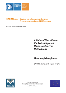 A Cultural Narrative on the Twice Migrated Hindustanis of the