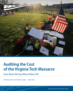 Auditing the Cost of the Virginia Tech Massacre