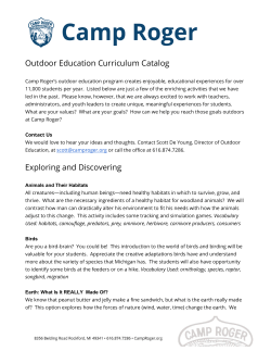 Outdoor Education catalog