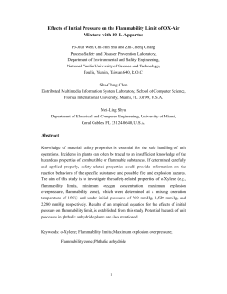 Effects of Initial Pressure on the Flammability Limit of OX