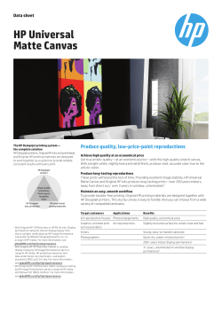 HP Universal Matte Canvas