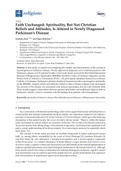 Faith Unchanged: Spirituality, But Not Christian Beliefs and Attitudes