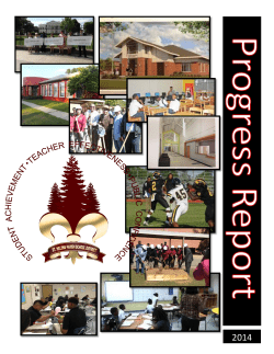 2014 Progress Report - St. Helena Parish School District