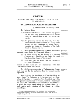 Rules of Procedure of the Senate