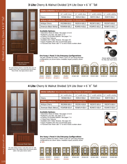 Divided Lite Entry Doors &bull; 6`8&rdquo; Tall