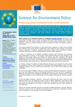 Reducing avian collisions with wind turbines