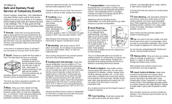 SFDPH Food Safety Brochure - Specialty Food Association