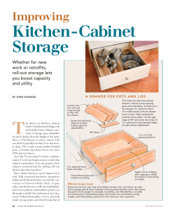 Improving Kitchen-Cabinet Storage