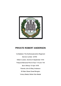 PRIVATE ROBERT ANDERSON