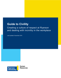 Guide to Civility - Ryerson University
