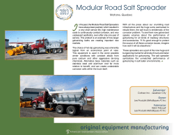 Modular Road Salt Spreader - American Galvanizers Association