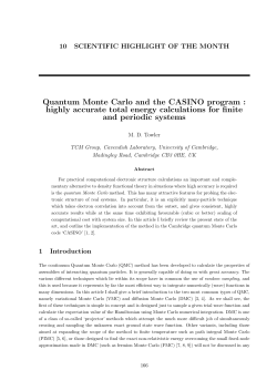 Quantum Monte Carlo and the CASINO program : highly accurate