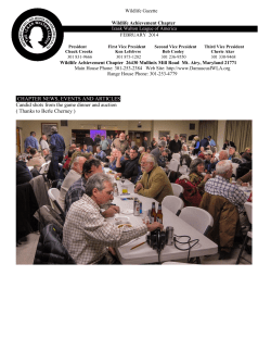 CHAPTER NEWS, EVENTS AND ARTICLES of t Candid shots from
