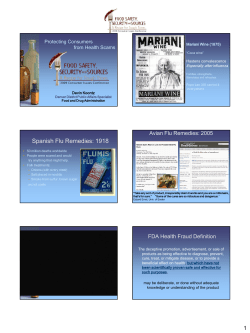 Spanish Flu Remedies: 1918