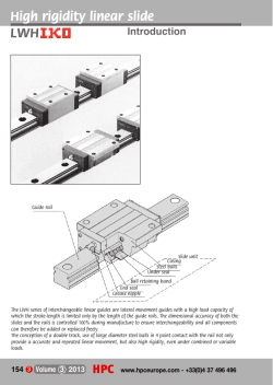 LWH linear slides