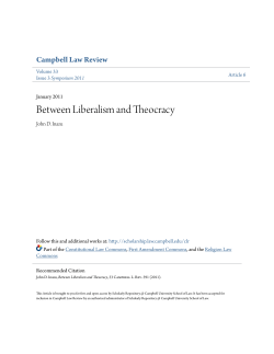 Between Liberalism and Theocracy