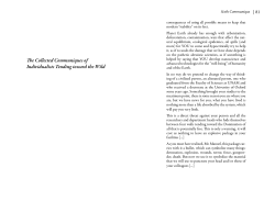 The Collected Communiques of Individualists Tending