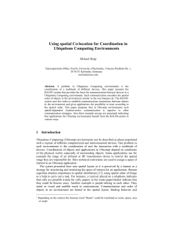 spatial Co-location for Coordination in Ubicomp Environments