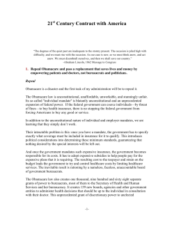 21st Century Contract with America