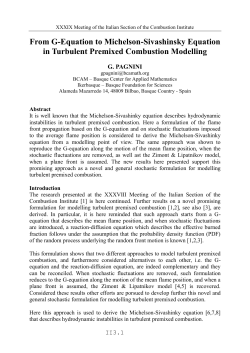 From G-Equation to Michelson-Sivashinsky Equation in Turbulent