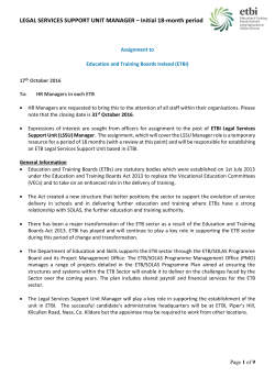 LEGAL SERVICES SUPPORT UNIT MANAGER &ndash; Initial 18