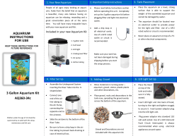 3 Gallon Aquarium Kit AQ360-34c