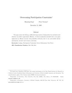 Overcoming Participation Constraints