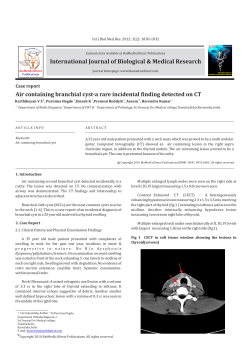 Air containing branchial cyst-a rare incident finding detected on ct