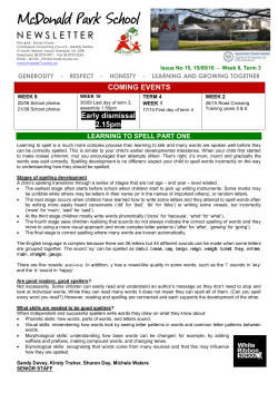 newsletter - McDonald Park School