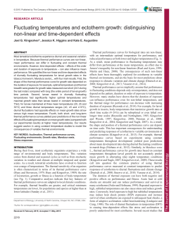 Fluctuating temperatures and ectotherm growth: distinguishing non