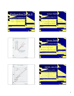 Radioactive Decay II - Aspen High School