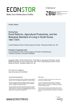 Rural Reforms, Agricultural Productivity, and the