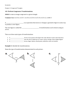 4.8 Perform Congruence Transformations