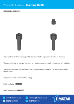 Product Instructions: Bursting Bottle