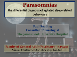 Parasomnias