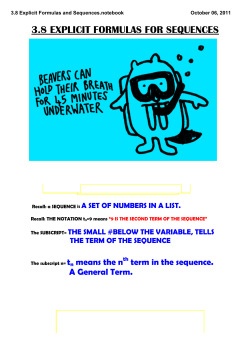 3.8 Explicit Formulas and Sequences.notebook