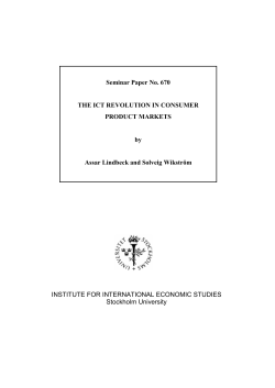 The ICT Revolution in Consumer Product Markets
