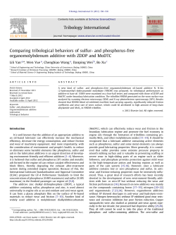 Comparing tribological behaviors of sulfur- and phosphorus