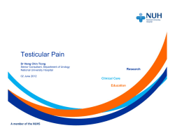 Testicular pain