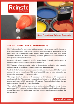 Nano Precipitated Calcium Carbonate(NPCC)